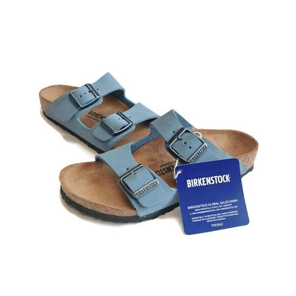 Birkenstock Arizona Birkibuc Sandals Kids Size US C 13 EU 31 Blue NARROW - Picture 5 of 9